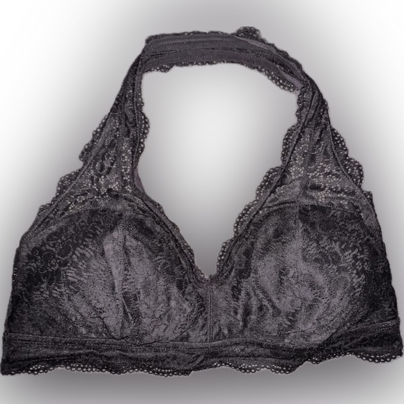 aerie Other - Aerie Black lace halter bralette